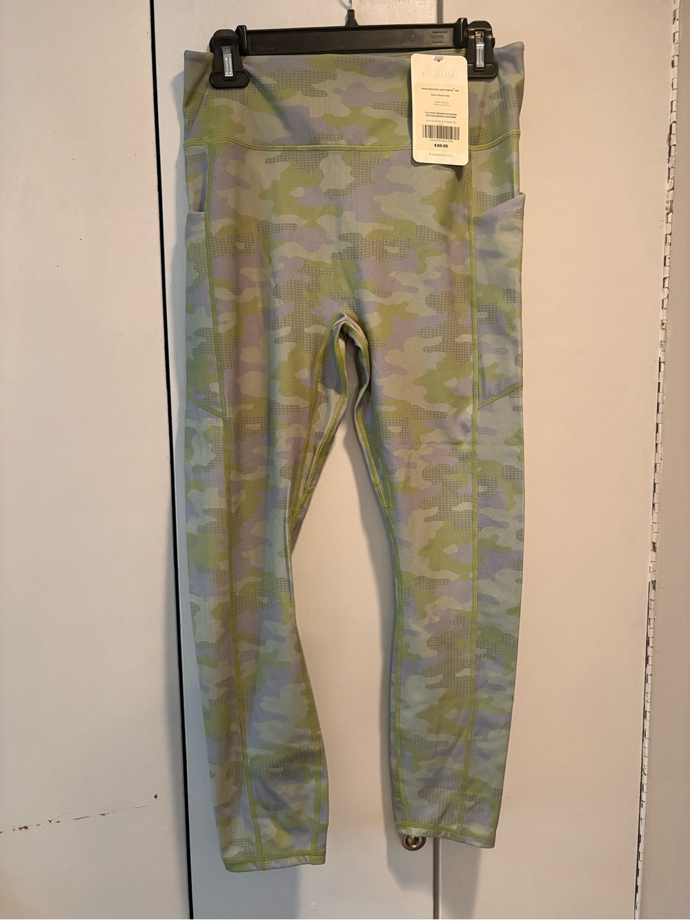 Fabletics Leggings with Side Pockets - Green Camo
